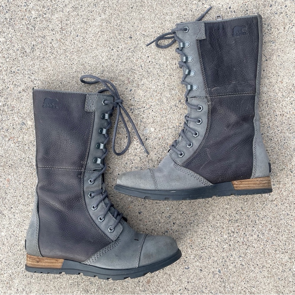 Sorel | 'Major Maverick' Gray Lace-Up Boots
